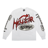 Hell Star Studios Records Long Sleeve Tee Shirt White