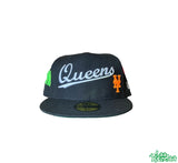 Queens SB Black Fitted Hat
